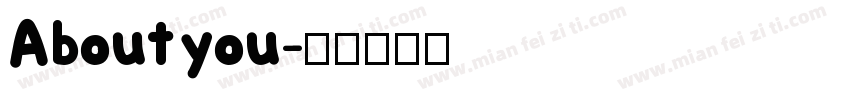 About you字体转换